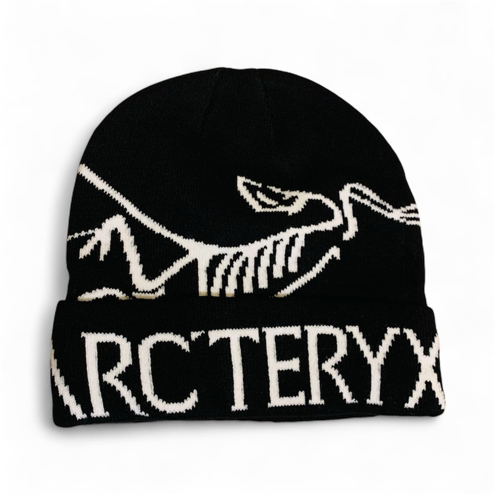 Arc'teryx Black and White Logo Beanie